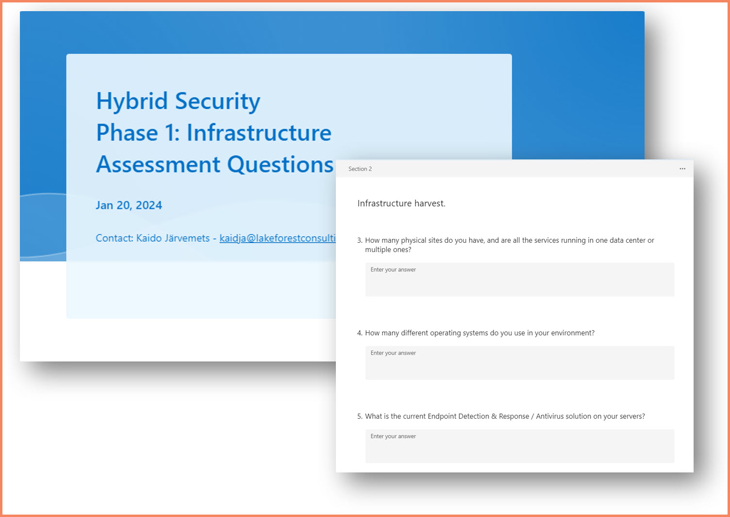 Azure Arc assessment checklist showing infrastructure discovery and classification process