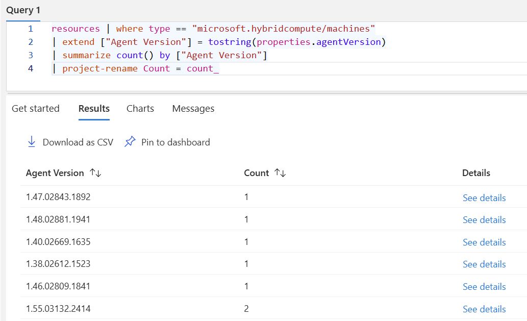 Version distribution problem showing multiple Arc agent versions across fleet