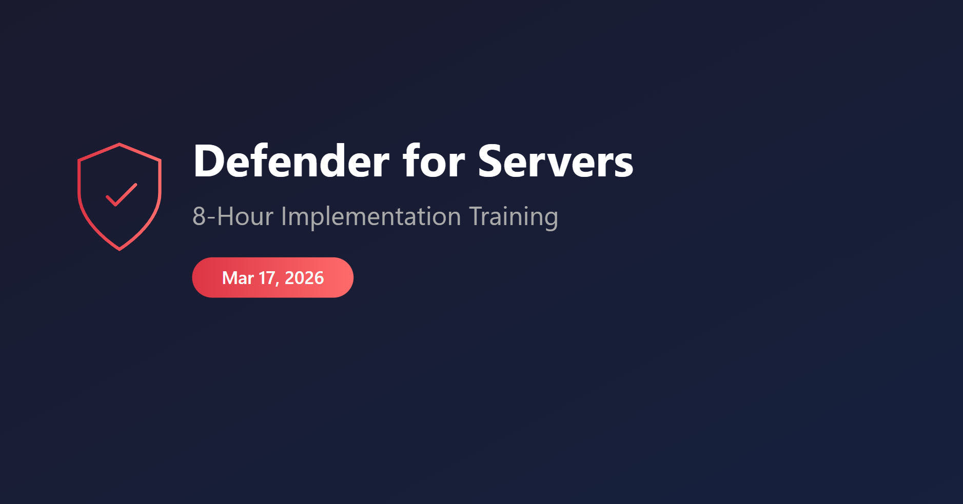 Defender for Servers Training